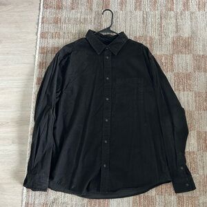 H&M Black Casual Button Down Shirt